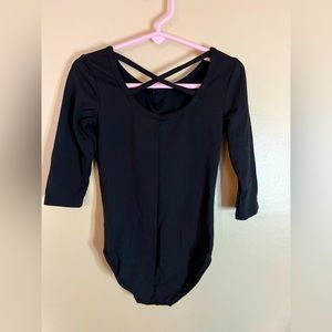 Gymnastics/Dance black leotard
